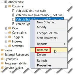 How To Change Column Name In SQL Server - DataBaseBlogs.com