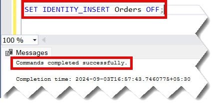 How to turn off identity column in SQL Server