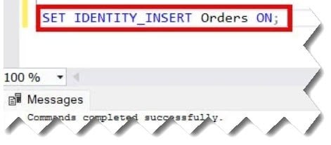 an explicit value for the identity column in table can only be specified