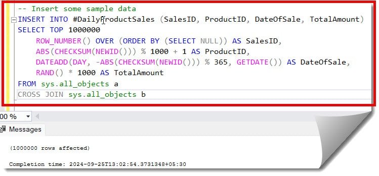 can we create index on temp table in sql server