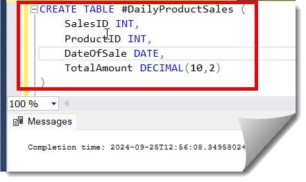 create index on temp table in sql server