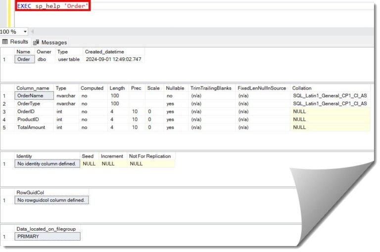 How To Check Table Description In SQL Server - DataBaseBlogs.com