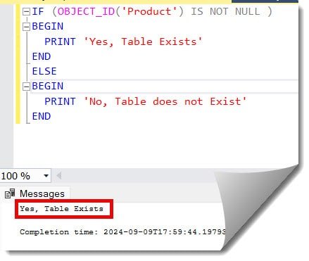 How to check if table exists in SQL Server