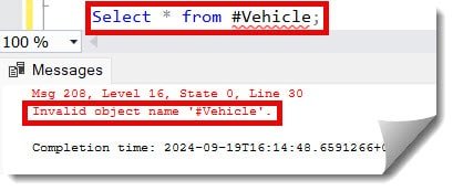 if exists drop temp table sql server