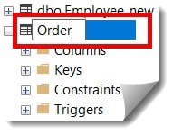 rename table name in sql server using query