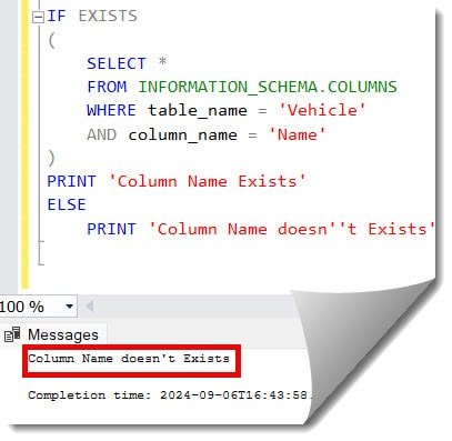 sql server check if column exists in table