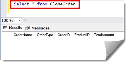 Copy Table Schema SQL Server