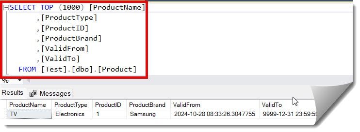 How to view table in SSMS