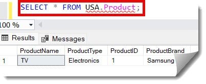 change schema of table sql