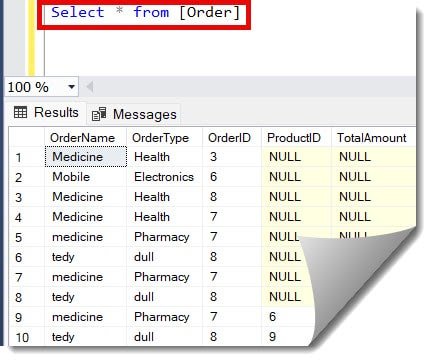 delete all data from table sql