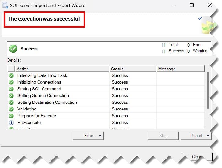 export table data into csv file in sql