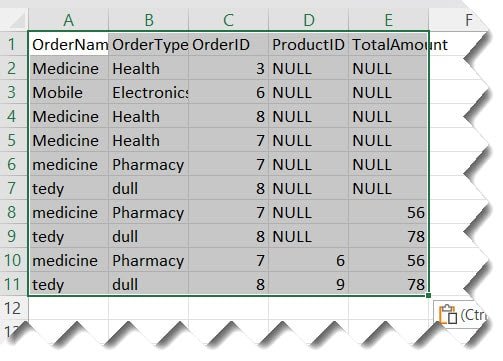 export table to csv in sql server