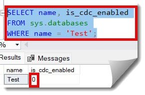 how to check if cdc is enabled in sql server