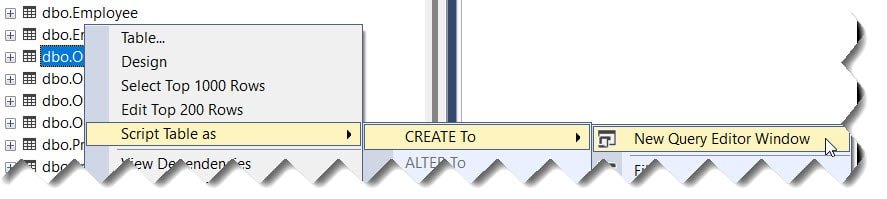 how to copy table structure in sql without data