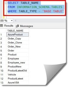 How To Find A Table In SQL Server - DataBaseBlogs.com