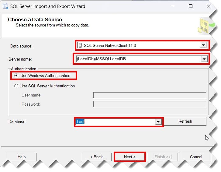 ms sql server export table to csv