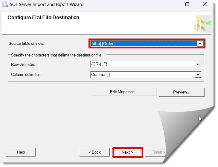 How to Export SQL Server Table to CSV