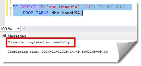 SQL Server If Object_ID Is Not Null Drop Table