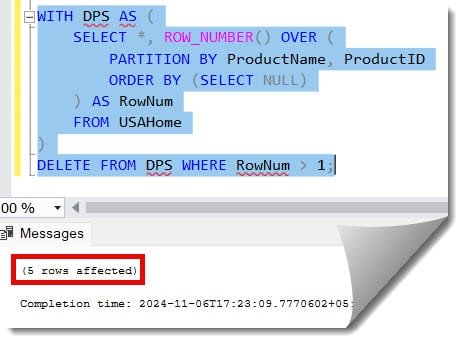 SQL Server Remove Duplicates From A Table