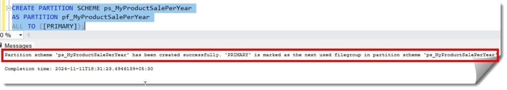 Table Partitioning In SQL Server