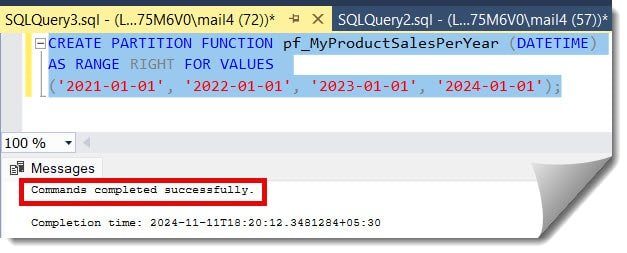 Table Partitioning In SQL Server With Example