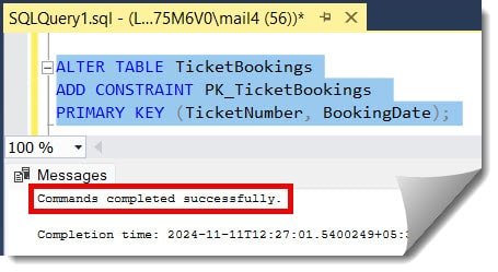 create table composite primary key