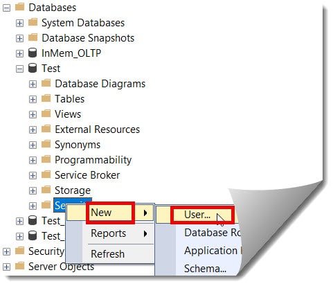 create user sql server management studio