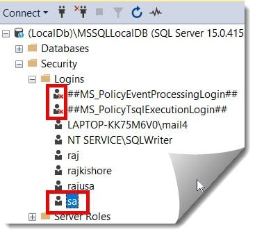 enable sa account sql server