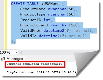 how to store select query result in temp table in sql server