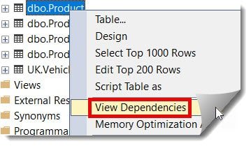 How to Find Table Dependencies in SQL Server